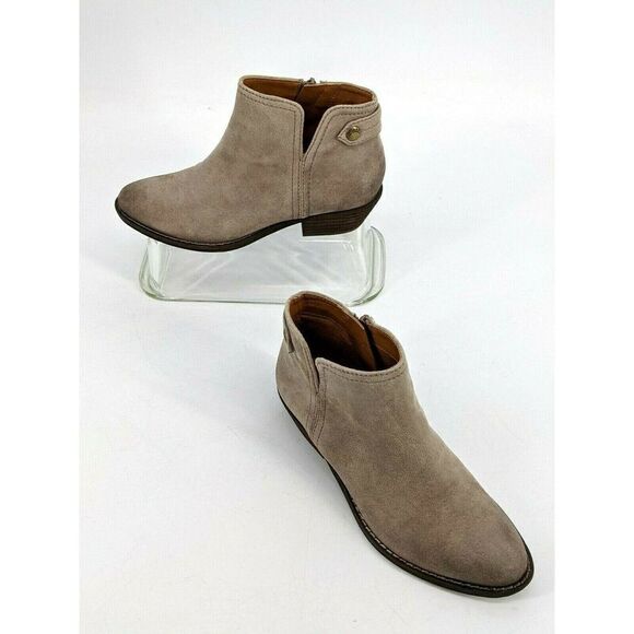 Zodiac Taupe Madison Ankle Bootie Vegan Faux Suede - Picture 2 of 12